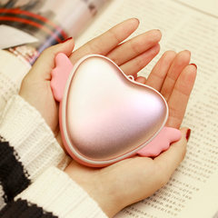 Angel love hand warmer charging treasure USB mini electric heater anhydrous explosion-proof electric hot cake mobile power portable (green)
