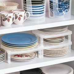 Japan imports SANADA kitchen dishes accommodation rack, tray storage rack, double deck dishes, bowl bowl arrangement rack Dish rack