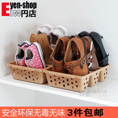 日本进口 立式鞋架塑料创意鞋架空间大师简易鞋盒鞋柜鞋子收纳盒