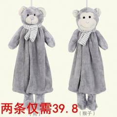 Kangle house seal towel, soft absorbent, cute animal hanging towel, children's towel kindergarten Bear 44x30cm