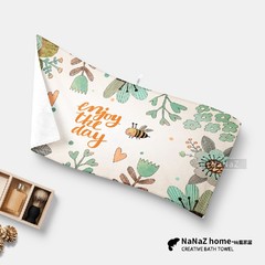 [NaNaZ Home] designer series towel (35X70CM) - Bee Bee flowers I032