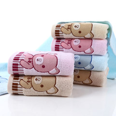 Thick cotton cotton soft absorbent towel bears piano lovers towel towel gift bag mail special offer Piano, bear, Towel Pink 73x35cm