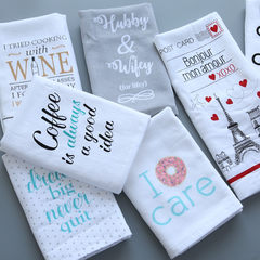 Recommended export Retro Modern kitchen towel towel towel set cotton towel posing props Keep calm, single price 70x48cm
