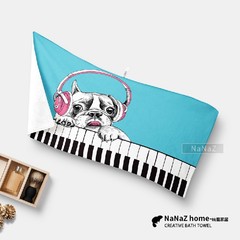 [NaNaZ Home] designer series towel (35X70CM) - Fashion puppy I089 70x35cm