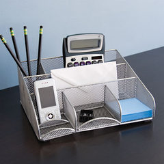 Loft49shop goods warehouse simple office manager, desktop stationery box, multifunctional storage box, special price silvery