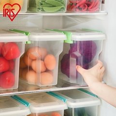 IRIS爱丽思食品储物盒蔬菜杂粮收藏盒冰箱内塑料保鲜盒粮食收纳盒 5L绿色