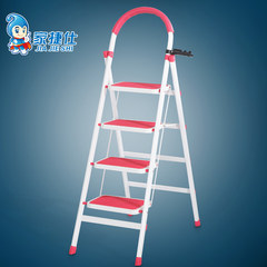 Domestic ladder, indoor thickening, folding ladder, ladder, four step, five step ladder, broad pedal, small ladder, ladder Big step red 5 steps ladder
