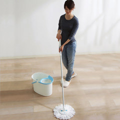 IRIS IRIS auxiliary mop head, no step hand turning, rotary dehydration mop, mop, mop KMT-420 blue