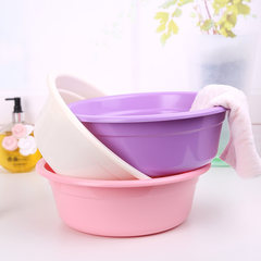 Taihe plastic washbasin bathroom wash wash basin thickened trumpet kitchen Xiancai basins fall footbath Pink