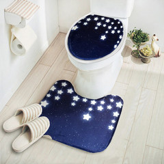 Cartoon garden toilet cushion, U shape pad, warm fashion seat ring cover, U type ground cushion package mail Stars (combinations)
