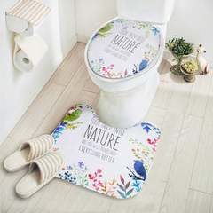 Simple natural toilet mat mat mat toilet water u bathroom mat. Natural paradise (combination)