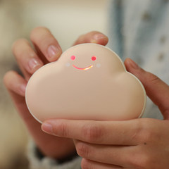Lovely clouds Macarons hand warmer USB charging treasure electric heater mini portable mobile power dual-purpose explosion-proof blue