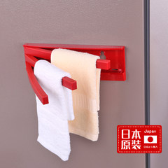 Japan imported towel wipes drying rack Lishui drying rack kitchen bathroom storage shelf can be closed flat plate gules