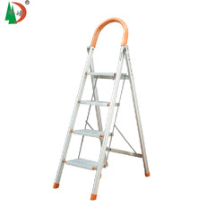 Huafeng aluminum alloy / stainless steel thickening 4 step, 5 step ladder ladder ladder, multifunctional staircase brown