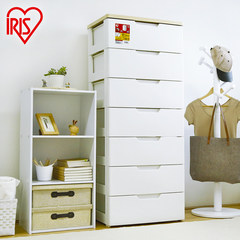 IRIS IRIS environmental protection plastic drawer type baby wardrobe, storage cabinet, storage cabinet HG-557B 7 white