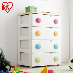 IRIS IRIS environmental protection color buckle four layer drawer type plastic finishing cabinet storage cabinet 4 Color buckle plate