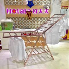 Good quality clothes hanger, landing folding airfoil, indoor outdoor sun drying frame D-2022 D-2024 2024 rose gold 1.85 meters after expansion