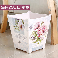 Hill no square trash cans, home bathroom, living room, kitchen garbage cans, lovely plastic fashion originality Jade Rose