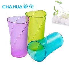 Camellia fashion crystal cup cup creative 390ML shukoubei lovers creative thickened toothbrush cup with cup blue