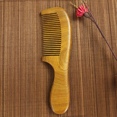 Vietnam imported natural Machilus zuihoensis comb massage comb creative gifts natural hair comb Phoebe fragrant moon shaped section