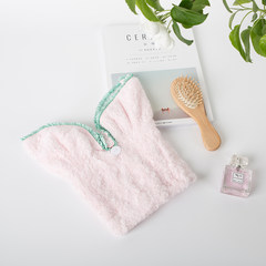 Elements of product system dry hair cap absorbent dry female thick towel dry hair hair soft and lovely rabbit ear cap Pink