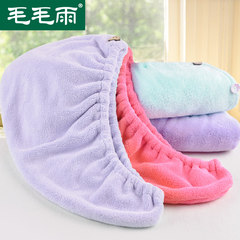 Drizzle dry hair cap super absorbent thickened Baotou towel dry hair cap absorbent towel dry hair dry, shower cap increase Wathet