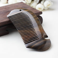 Sink your natural treasure wide tooth comb hair comb hair comb horns anti-static lettering National Shipping