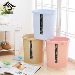 Straw house, round garbage bin, fashionable toilet, small garbage bin, plastic storage bucket, 5L gules