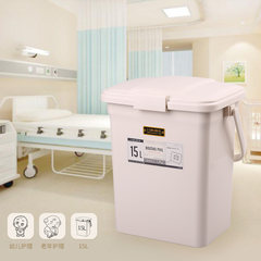 Tianma Japan imported deodorant garbage pail, home bathroom, kitchen big size cover, storage barrel, baby diaper pail Beige
