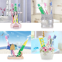 Creative toothbrush holder, lovers toothbrush rack, three mouth home, multifunctional toothbrush rack, gargle cup, package mail Riches bloom and admire
