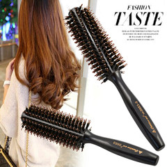 Hair comb buckle bristles comb pear head large bangs style drum roll comb hair comb roll home 0551 straight trumpet