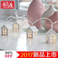 2017 new battery lamp string, small lamp, Christmas House, LED decorative lamp, sky star bedroom small lamp string 3 meter 20 lamp battery waterproof remote control - Elk section