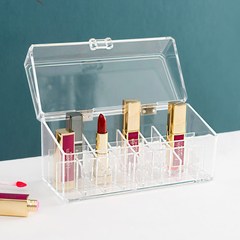 Transparent acrylic dust cover, lipstick storage box, nail polish finishing box, goddess desktop cosmetic finishing box