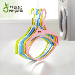 Di Jialun antiskid seamless hanger, plastic thickening clothes hanger, clothes in wet and dry clothes, hanger for adults 5 Lemon yellow