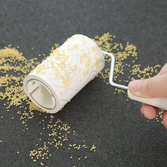 日本Fasola粘毛器可撕式滚筒刷可替换衣物除毛粘毛滚地板粘尘纸 米色L号