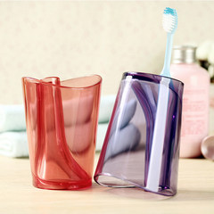 Thailand Qualy creative shake cup, anti scaling gargle cup, brush cup, lovers tooth cup, Wash Cup, toothbrush rack transparent