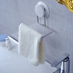 Jiabao suction type towel rack free perforating toilet bathroom kitchen towel bar wall stainless steel towel rack