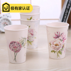 Hill sessile lovers melamine toothbrush cup cute cartoon cup European children brushing melamine cups 8.4cm European style cup Jade Rose