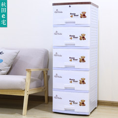 Thickening multilayer plastic drawer cabinet, toy cabinet, 5 layer baby lockers, baby clothes cabinet 6315T coffee 5 layer