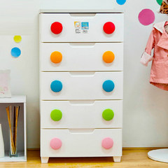 IRIS IRIS storage cabinet drawer type environment-friendly lockers Baby Color buckle sealed bag mail drawers 4 white