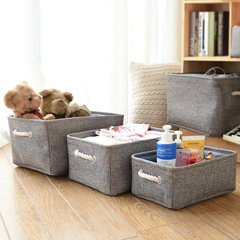 [a] no cover shipping cotton storage box canvas bag clothes toy storage box box Beam trumpet 35*45*25 Green color