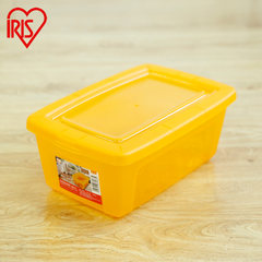 IRIS IRIS plastic transparent small storage box, sundries toy storage box, small cover finishing box shoe box 2 suits 4L (28.5*18.5*11cm) green transparent