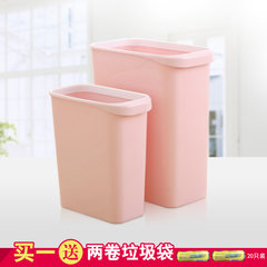 Straw house thickened large non plastic plastic trash can, fashion creative kitchen, bathroom, living room, bedroom garbage can Green (18L)