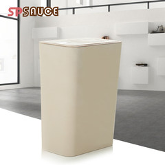 Plastic bottle with multi function press storage storage bucket, creative household kitchen, living room and garbage can