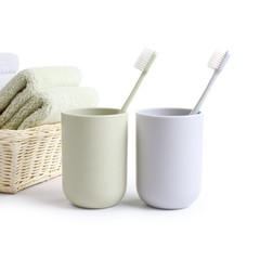 Single product /PP cup set creative brush cup lovers simple washing cup Light green — gargle cup