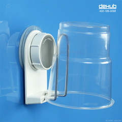 DeHUB strong suction cup, toothbrush cup frame, suction wall type gargle cup support, upside down free punching cup rack S40 super sucker (without cup)