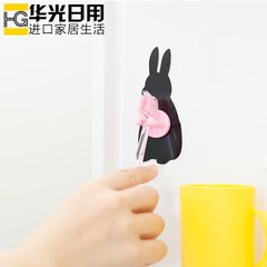 Japan AISEN bathroom cute cartoon rabbit toothbrush holder creative, strong wall hanging paste toothbrush hook