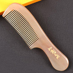 A family of pure natural comb comb Aries anti-static comb horns thick anti white hair cute mini portable