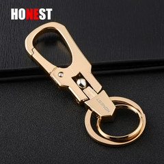 Honest new high grade business waist hanging key buckle, men's car key buckle, ladies' key ring, creative gifts 744- black nickel