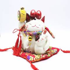 Japanese cat Zhaofu pharmacist Yao Lucky cat Home Furnishing ornament piggy piggy bank new ceramic gift Naked cat 150 yuan (excluding accessories)
